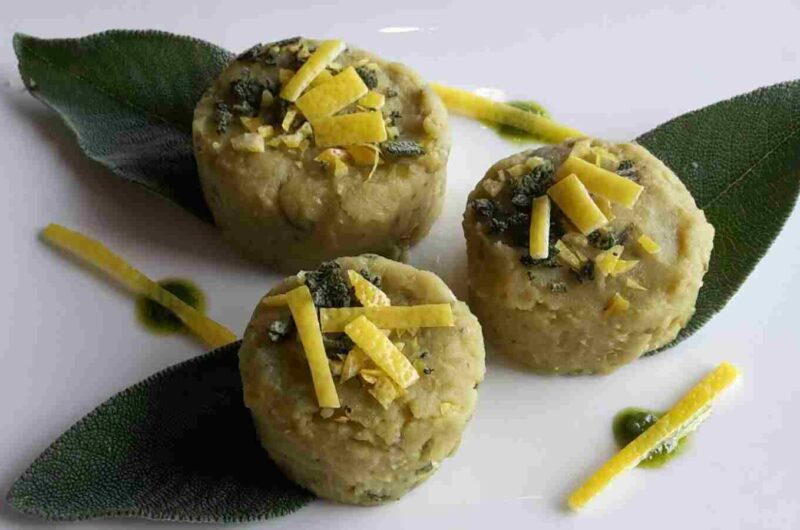Crema di piselli al limone e salvia
