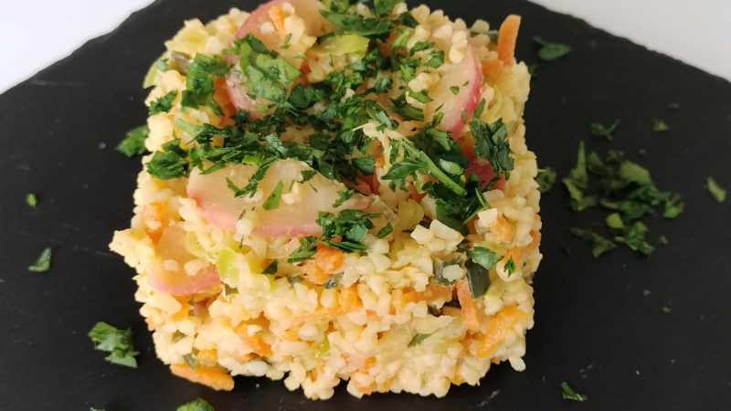 Bulgur con verdure spadellate