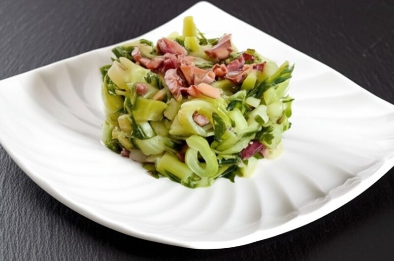 Puntarelle ripassate con olive e capperi
