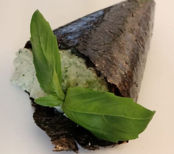 Crema di tofu alla rucola e basilico