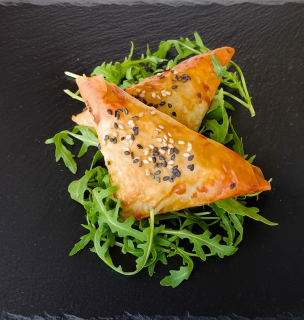 Triangolini di tofu e fagiolini